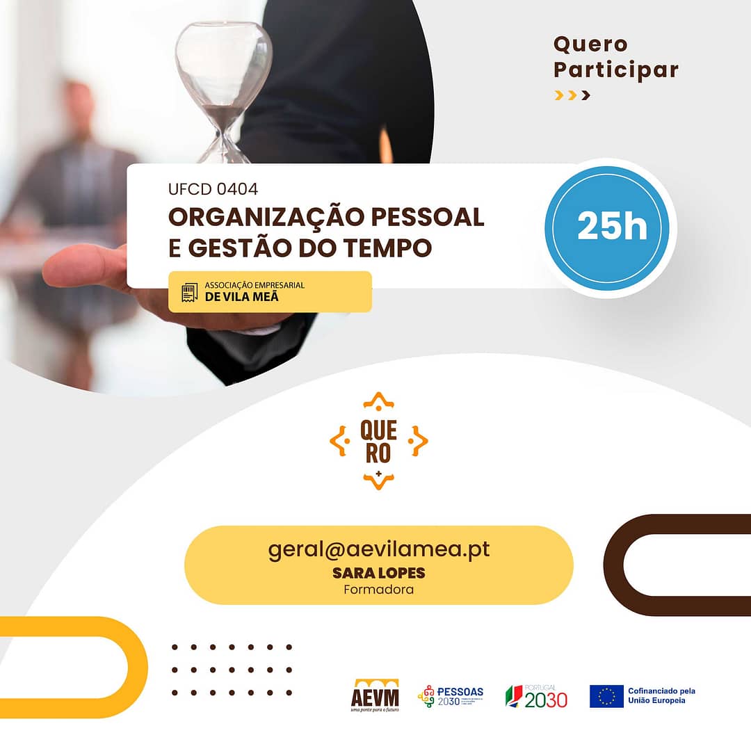 Curso de Organização Pessoal e Gestão de Tempo